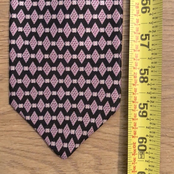 Brioni Tie-Purple & Black - Picture 6 of 7